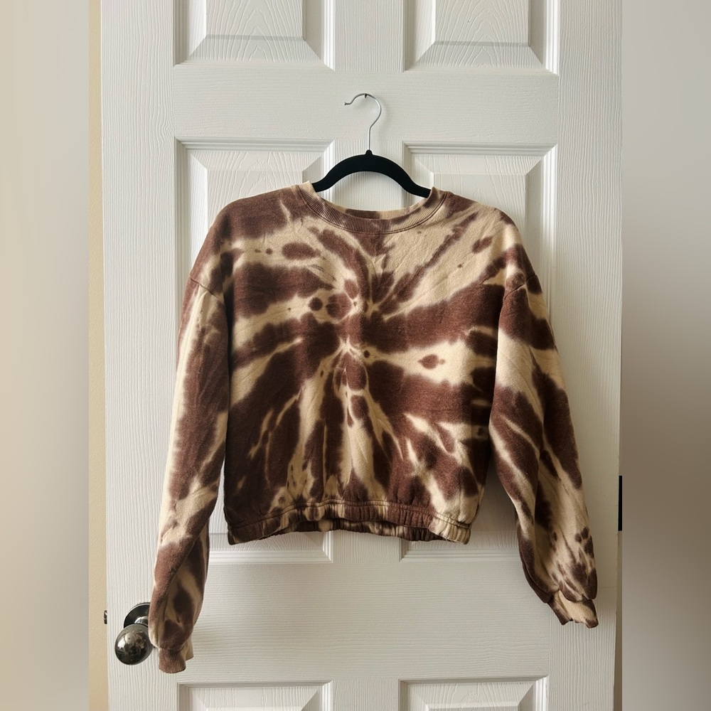 Cropped Tie-dye Pullover